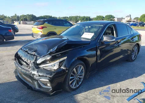2020 Infiniti Q50 Luxe z USA, uszkodzony, nr VIN JN1EV7AP7LM205214
